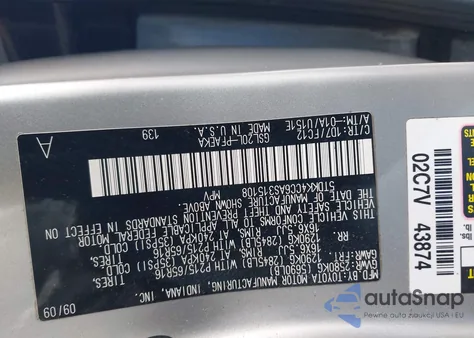 2010 Toyota Sienna Le from USA, damaged, VIN 5TDKK4CC6AS315108